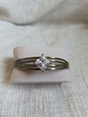 Square-Cut Clear Crystal Multi-Band Bracelet and  Necklace Set